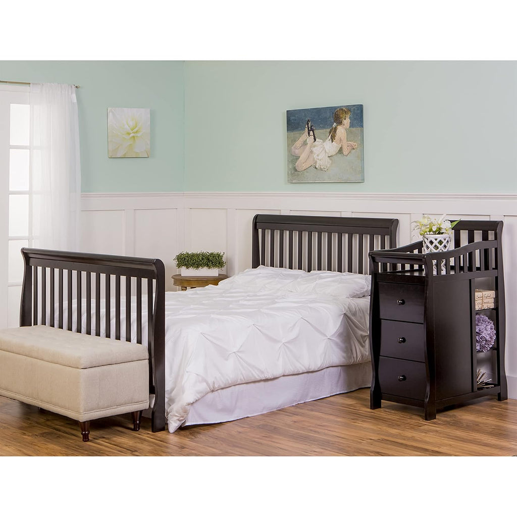 Dream On Me Brody 5-in-1 Convertible Crib and Changer, GREENGUARD Gold