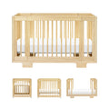 babyletto Yuzu All-Stages Convertible Baby Crib, Natural Walnut