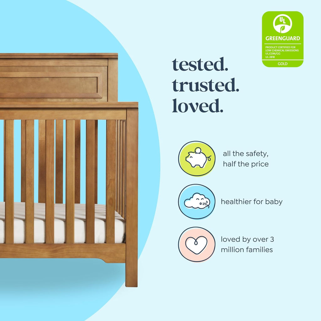 DaVinci Autumn 4-in-1 Convertible Baby Crib, Chestnut