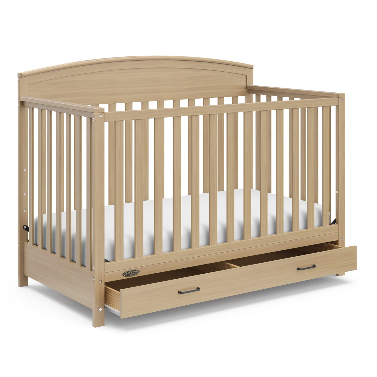 Graco Benton 5-in-1 Convertible Crib with Drawer, White