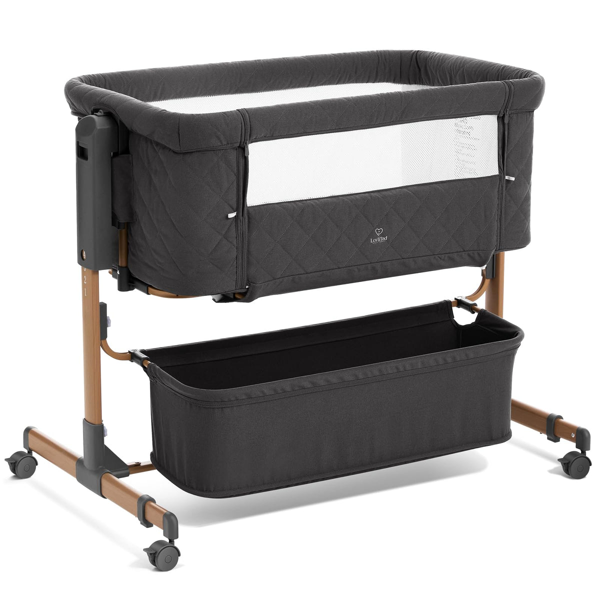 3-in-1 Baby Bassinet, Bedside Sleeper & Rocking Bassinet for Newborn