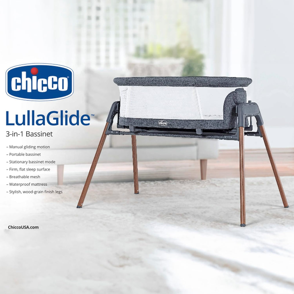 Chicco LullaGlide 3-in-1 Bassinet, Stationary, Gliding, Portable