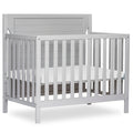 Dream On Me Bellport 4-in-1 Convertible Mini Baby Crib, Compact Design in Safari Green, GreenGuard Gold & BSA, Non-Toxic, Pinewood, Converts to Mini Daybed & Twin Bed, 1″ Mattress Pad