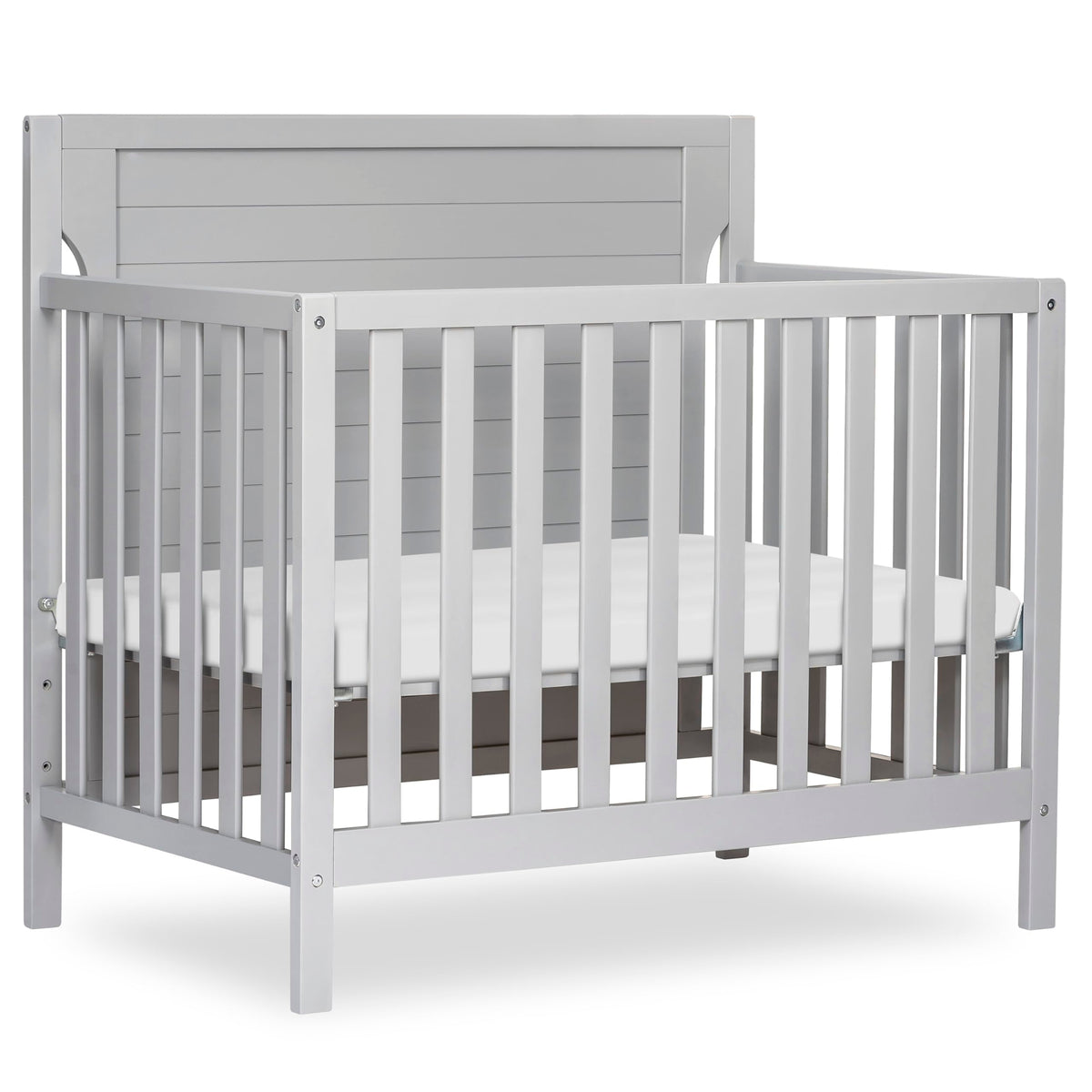 Dream On Me Bellport 4-in-1 Convertible Mini Baby Crib, Compact Design in Safari Green, GreenGuard Gold & BSA, Non-Toxic, Pinewood, Converts to Mini Daybed & Twin Bed, 1″ Mattress Pad