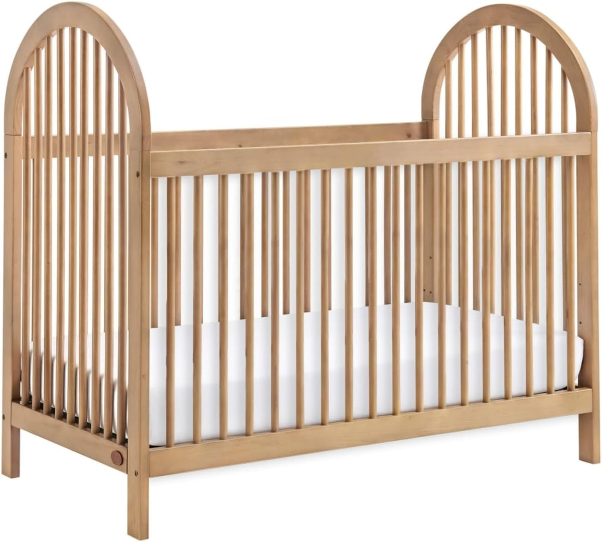 Soho Baby Everlee 3 in 1 Island Crib, Honey Wood, Green Guard Gold Certified