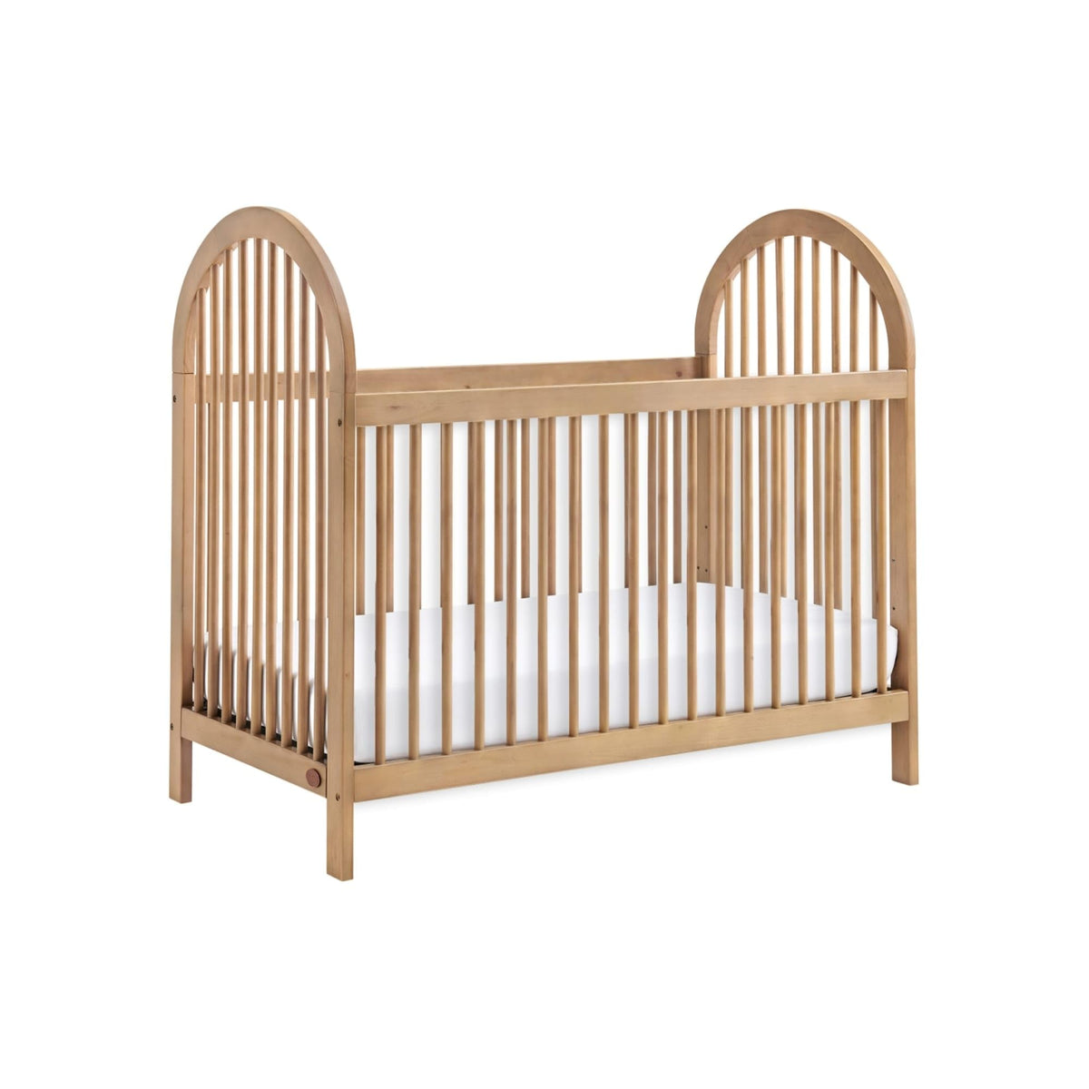 Soho Baby Everlee 3 in 1 Island Crib, Honey Wood, Green Guard Gold Certified