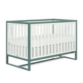 Dream On Me Arlo 5-in-1 Convertible Full-Size Baby Crib in Jungle Green, GreenGuard Gold & BSA, Converts to Toddler, Day & Full-Size Bed, 3 Mattress Heights, Non-Toxic Finish, Sustainable Pinewood