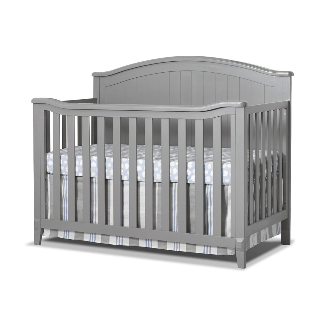 Sorelle Furniture Fairview Crib, Classic 4-in-1 Convertible Crib, Made of Wood, Non-Toxic Finish, Wooden Baby Bed, Toddler Bed, Child’s Daybed and Full-Size Bed, Nursery Furniture -White