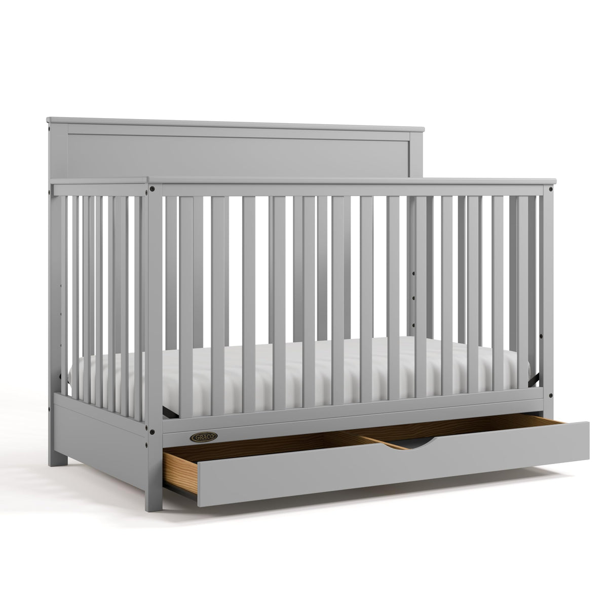 Graco Shiloh 5-in-1 Convertible Crib & Changer with Drawer, Driftwood