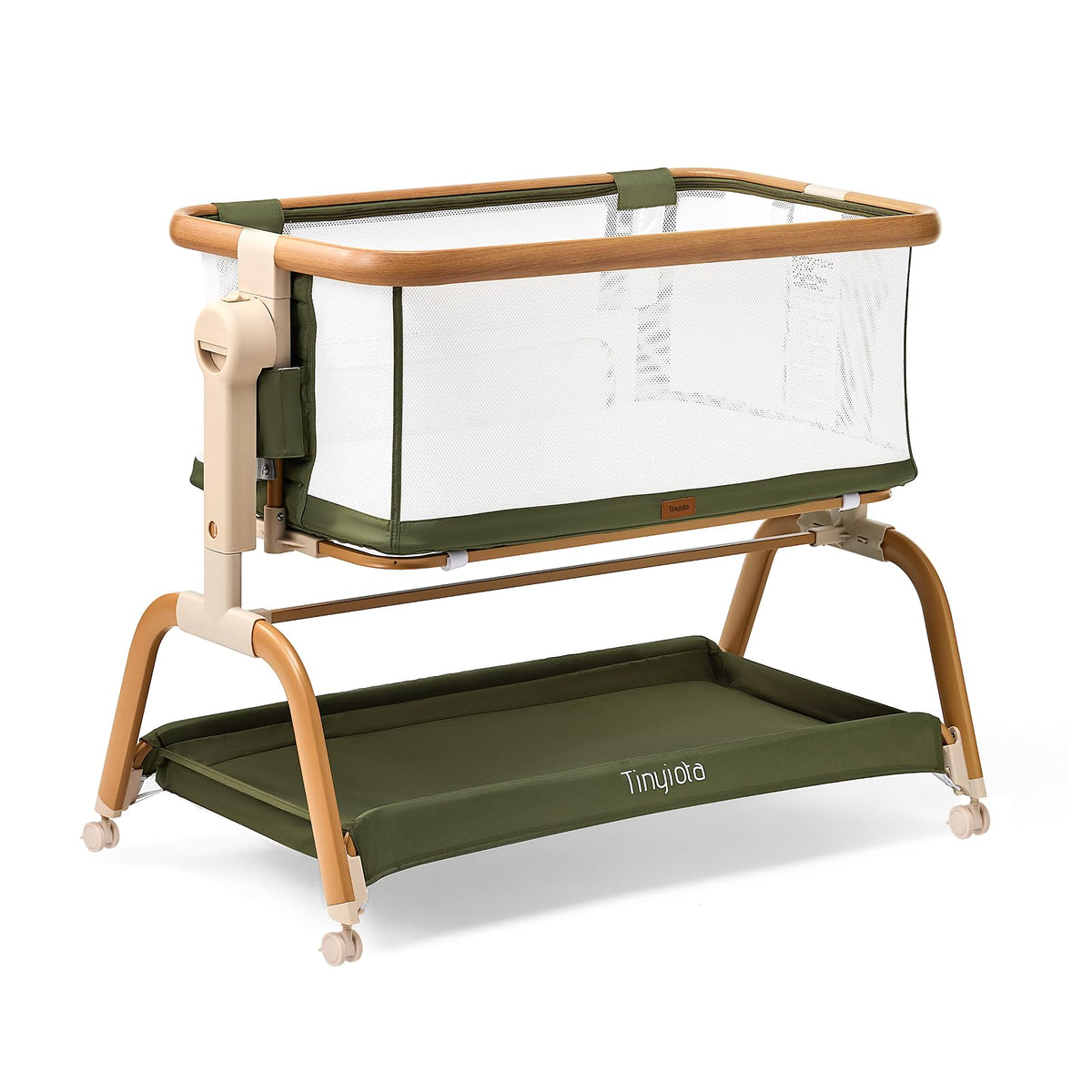 Tinyiota 3 in 1 Baby Bassinet,Rocking Bedside Crib Sleeper for Newborns
