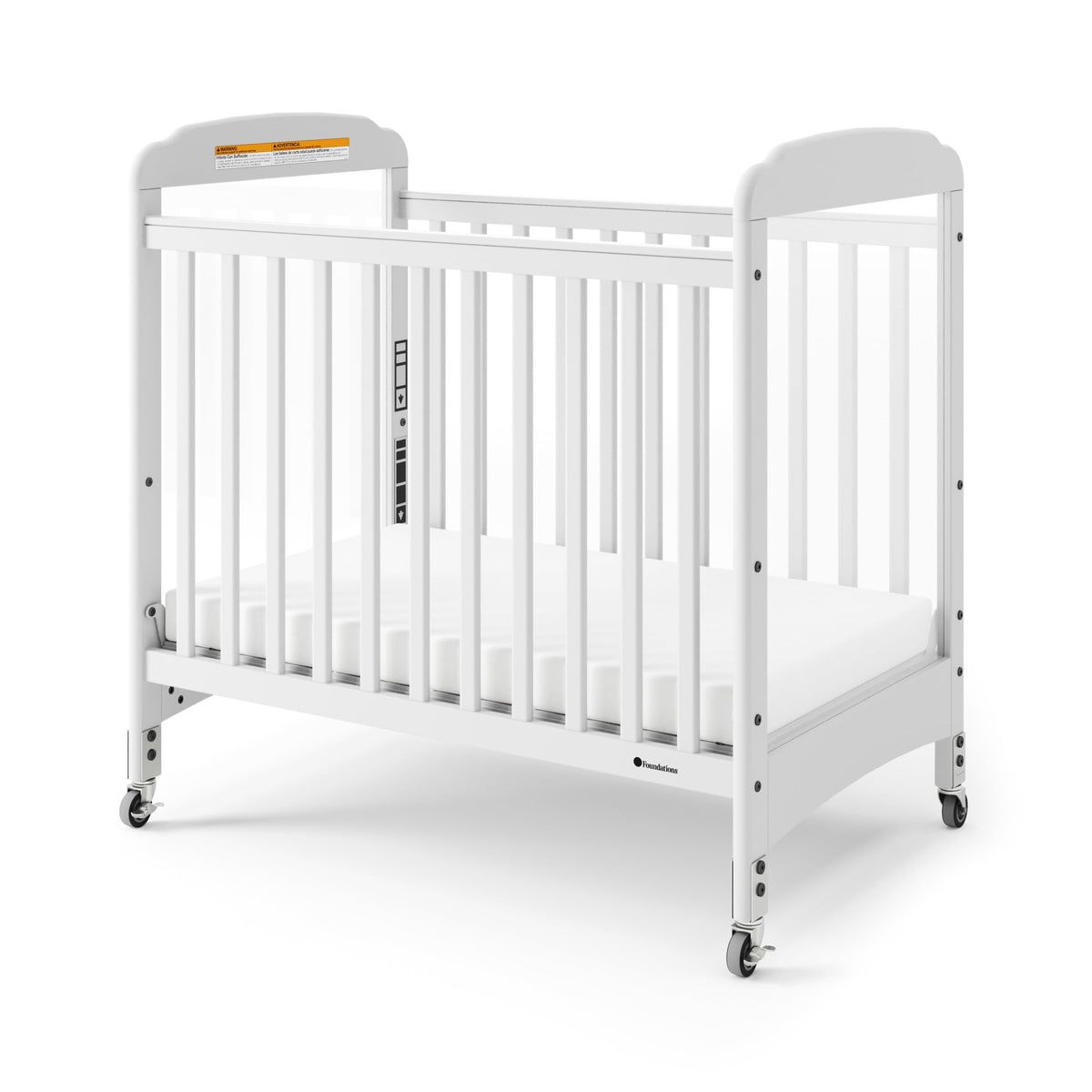 Foundations Serenity SafeReach Mirrorview Crib with Access Gate, Natural