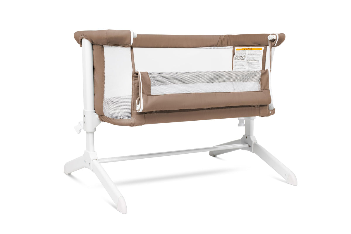 Baby Delight Beside Me Serenity Bassinet | Lightweight Bedside Sleeper & Baby Bassinet | 7-Position Height Adjustment | 100% GOTS Certified Organic Cotton Fabric | Organic Oat
