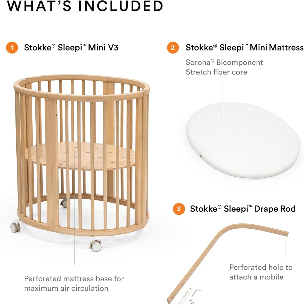 Stokke Sleepi Mini Bundle V3 - Natural