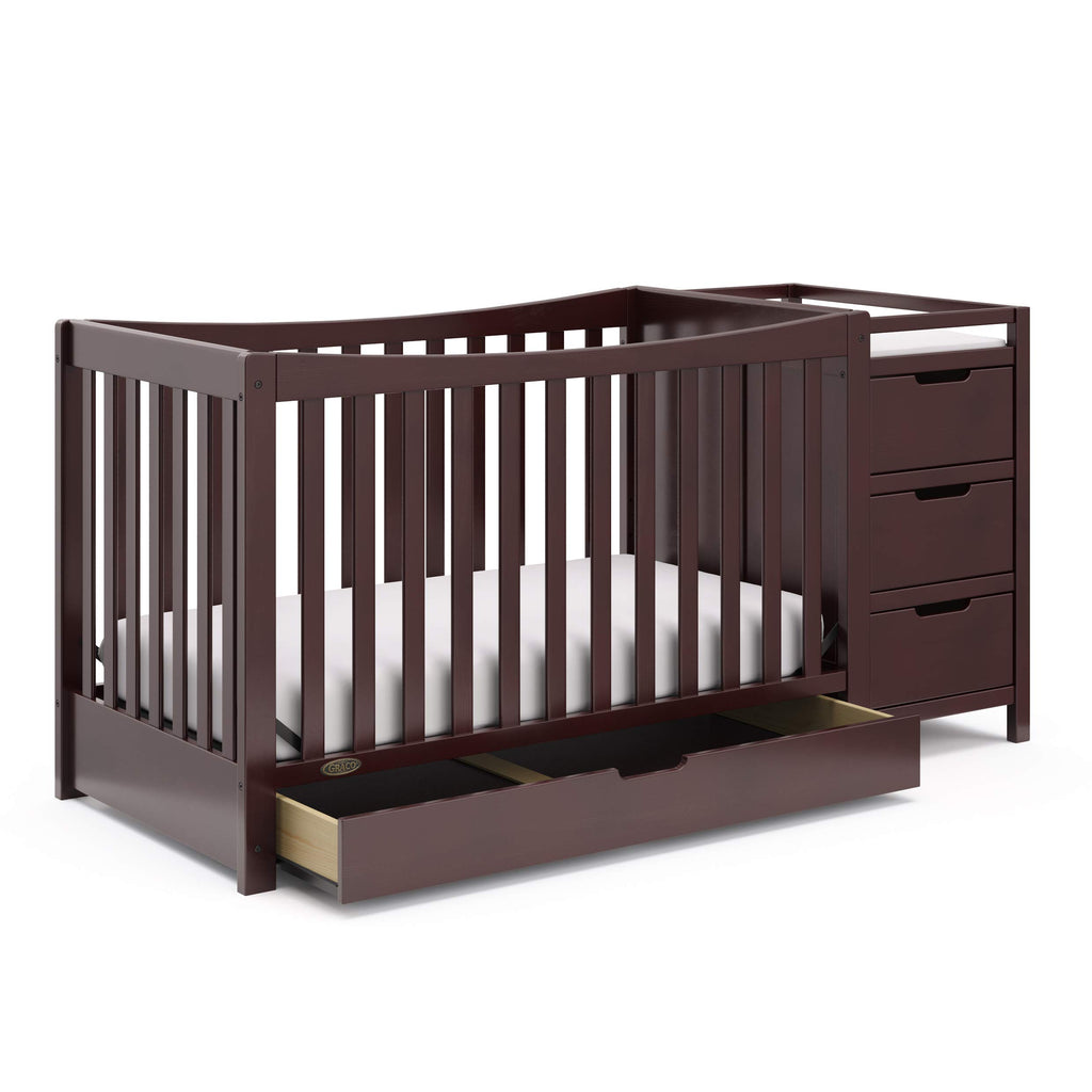 Graco Remi 4-in-1 Convertible Crib & Changer, White