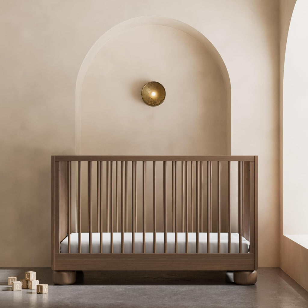 Storkcraft Sorrento 3-in-1 Convertible Crib with Toddler Rail, Hazelnut