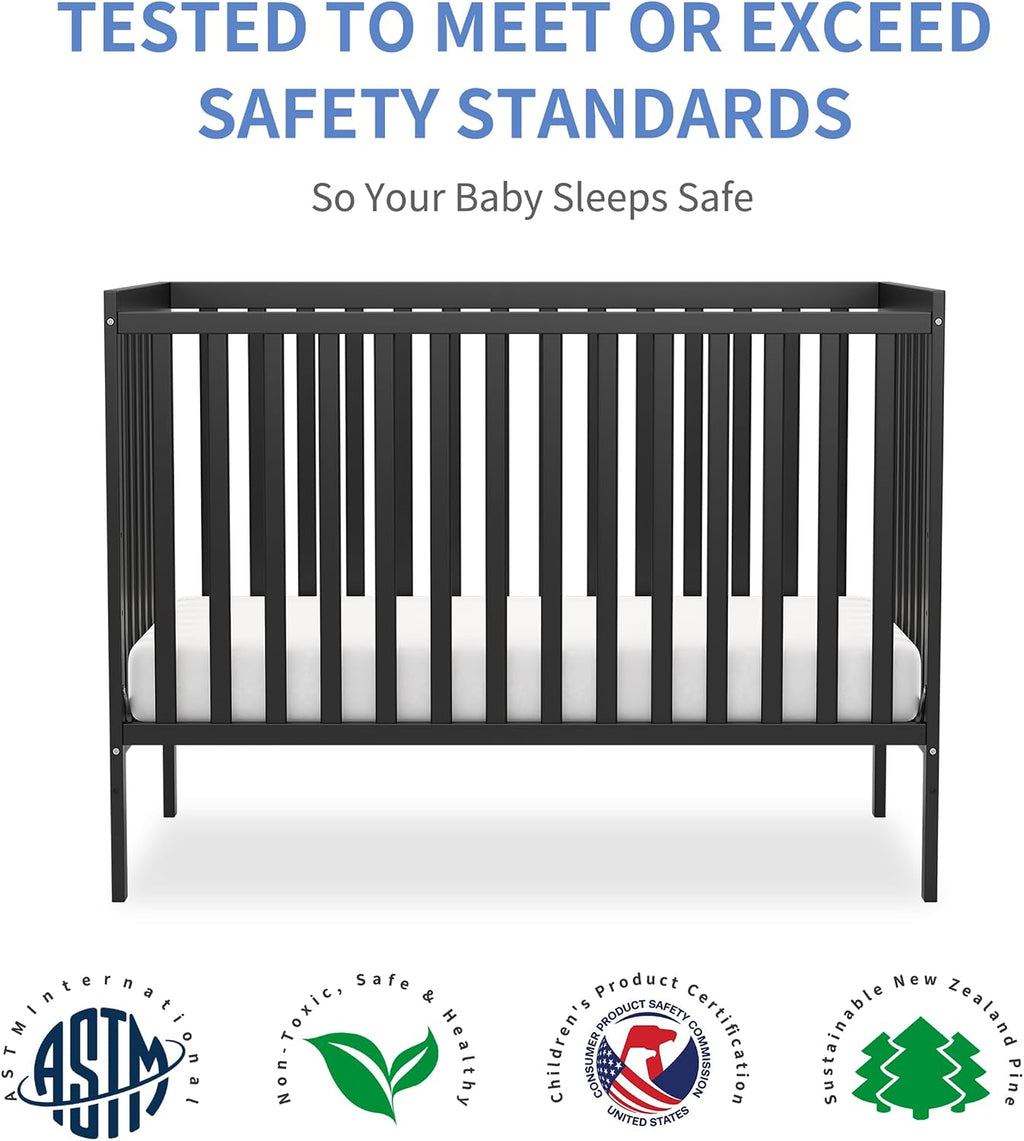 5-in-1 Convertible Baby Crib, Toddler, Daybed & Full-Size Bed
