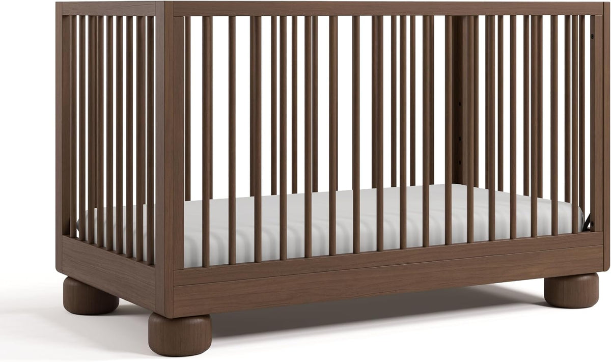 Storkcraft Sorrento 3-in-1 Convertible Crib with Toddler Rail, Hazelnut