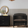 DaVinci Dylan 3-in-1 Convertible Portable Mini Crib, Espresso