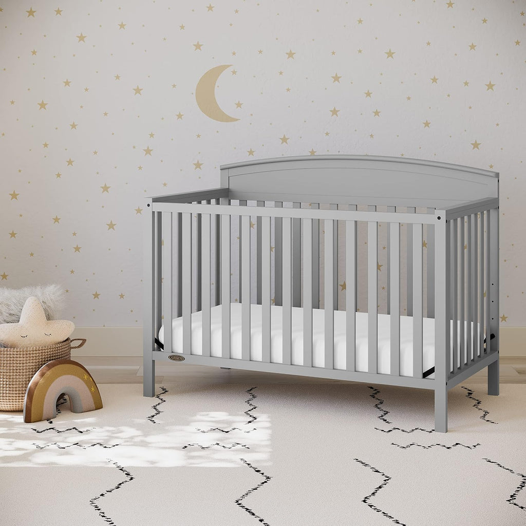 Graco Benton 5-in-1 Convertible Crib, Pebble Gray