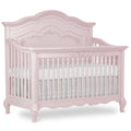 Evolur Aurora 5-in-1 Convertible Full Size Baby Crib, Blush Pink