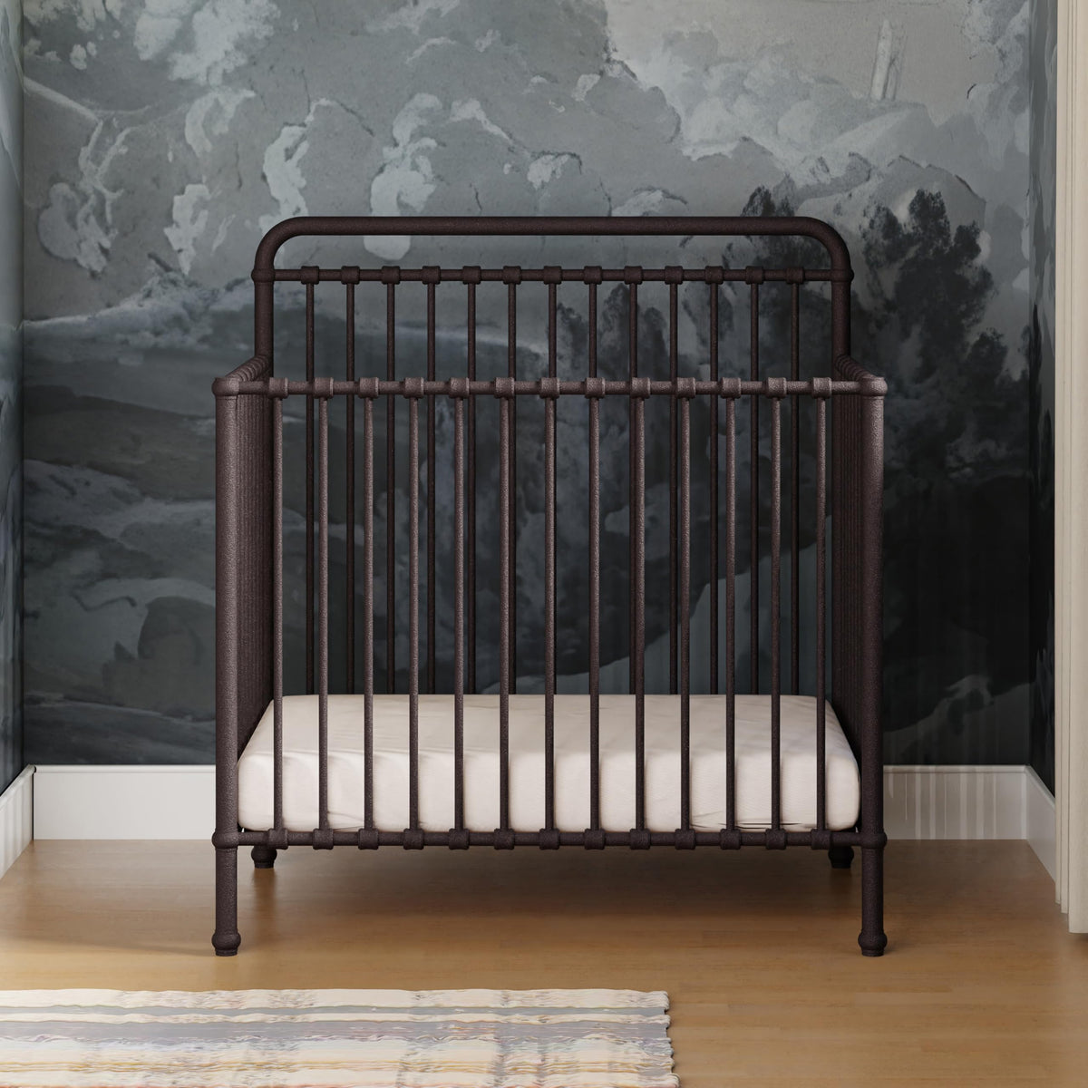 NAMESAKE Winston 4-in-1 Convertible Baby Crib, Vintage Gold - 70 lbs