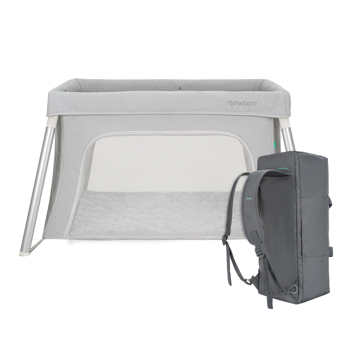 Newton Baby Compact Travel Crib & Play Yard, Carry-On Size - Sand