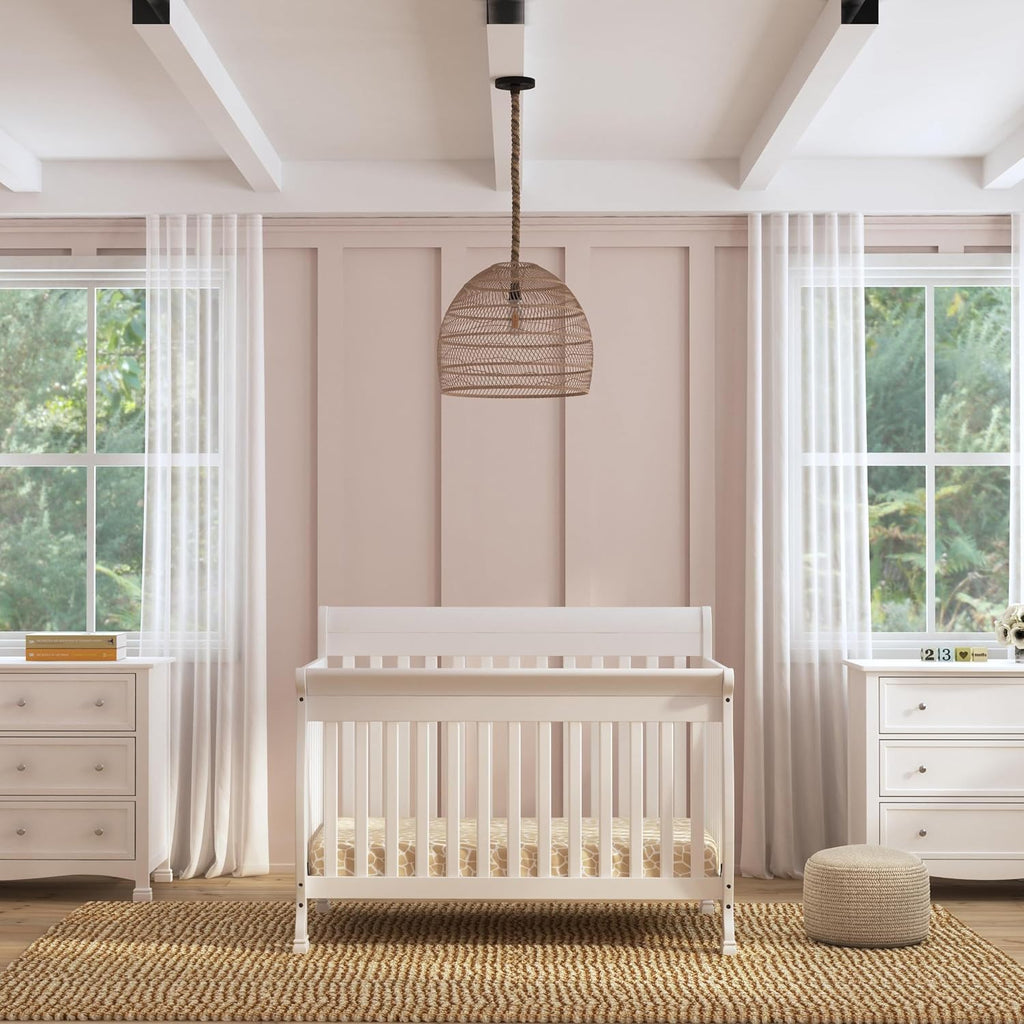 DaVinci Kalani 4-in-1 Convertible Crib in White, Greenguard Gold Certified