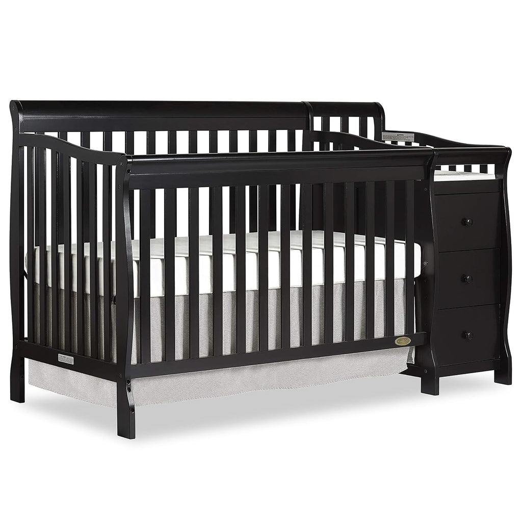 Dream On Me Brody 5-in-1 Convertible Crib and Changer, GREENGUARD Gold