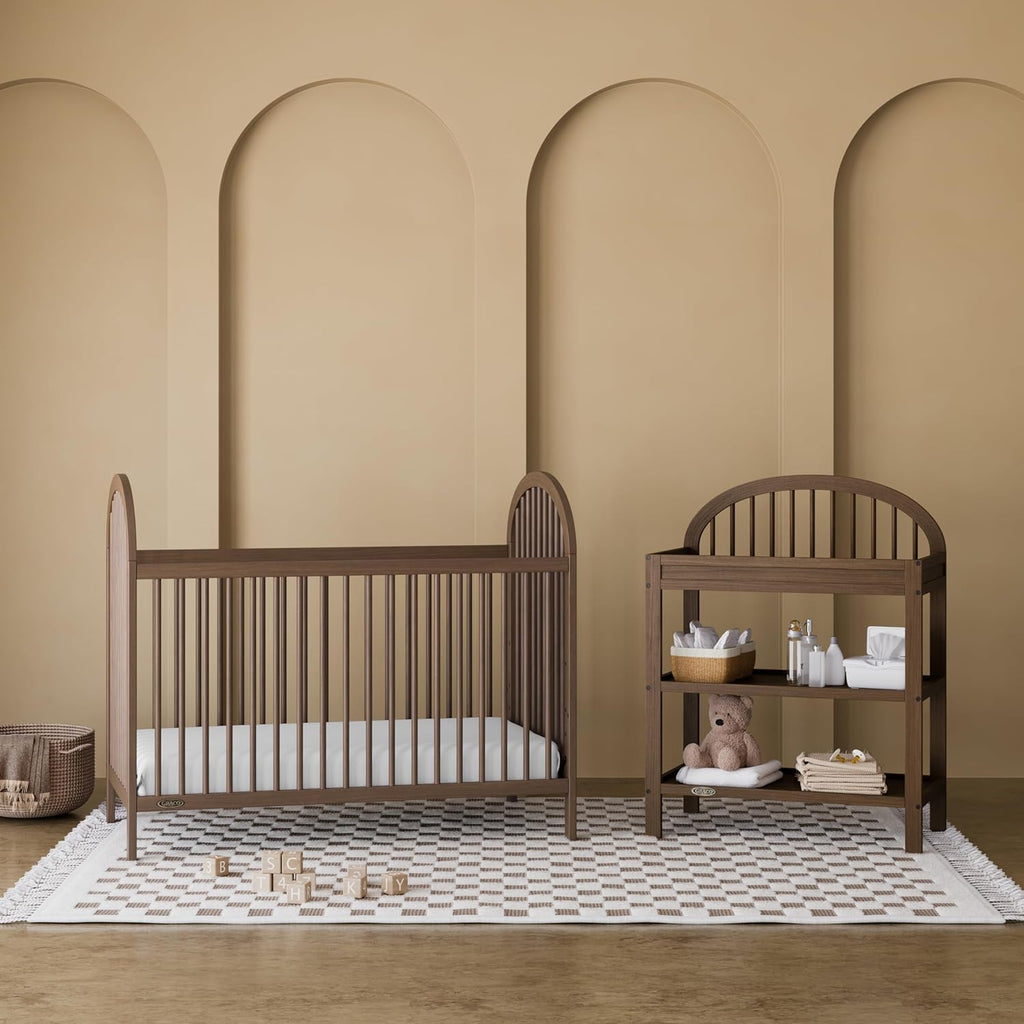 Graco Olivia 3-in-1 Convertible Crib, Hazelnut