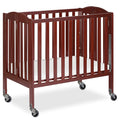 Dream On Me 3-in-1 Portable Mini Baby Crib in Natural, GreenGuard Gold & JPMA, Birchwood, Quick Fold Patent, Playpen or Changer, Storage or Travel, Heavy Duty Steel Castors, 3 Heights, 1″ Mattress Pad