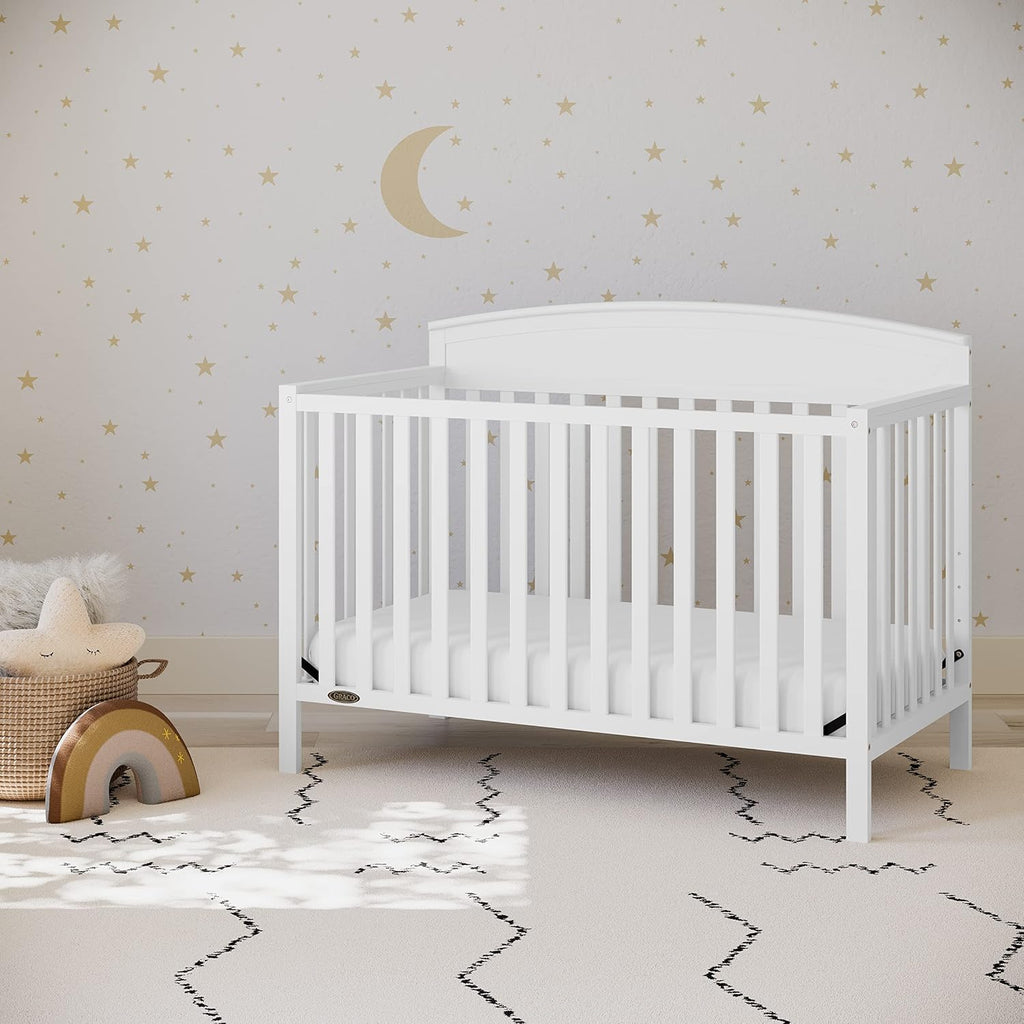 Graco Benton 5-in-1 Convertible Crib, White