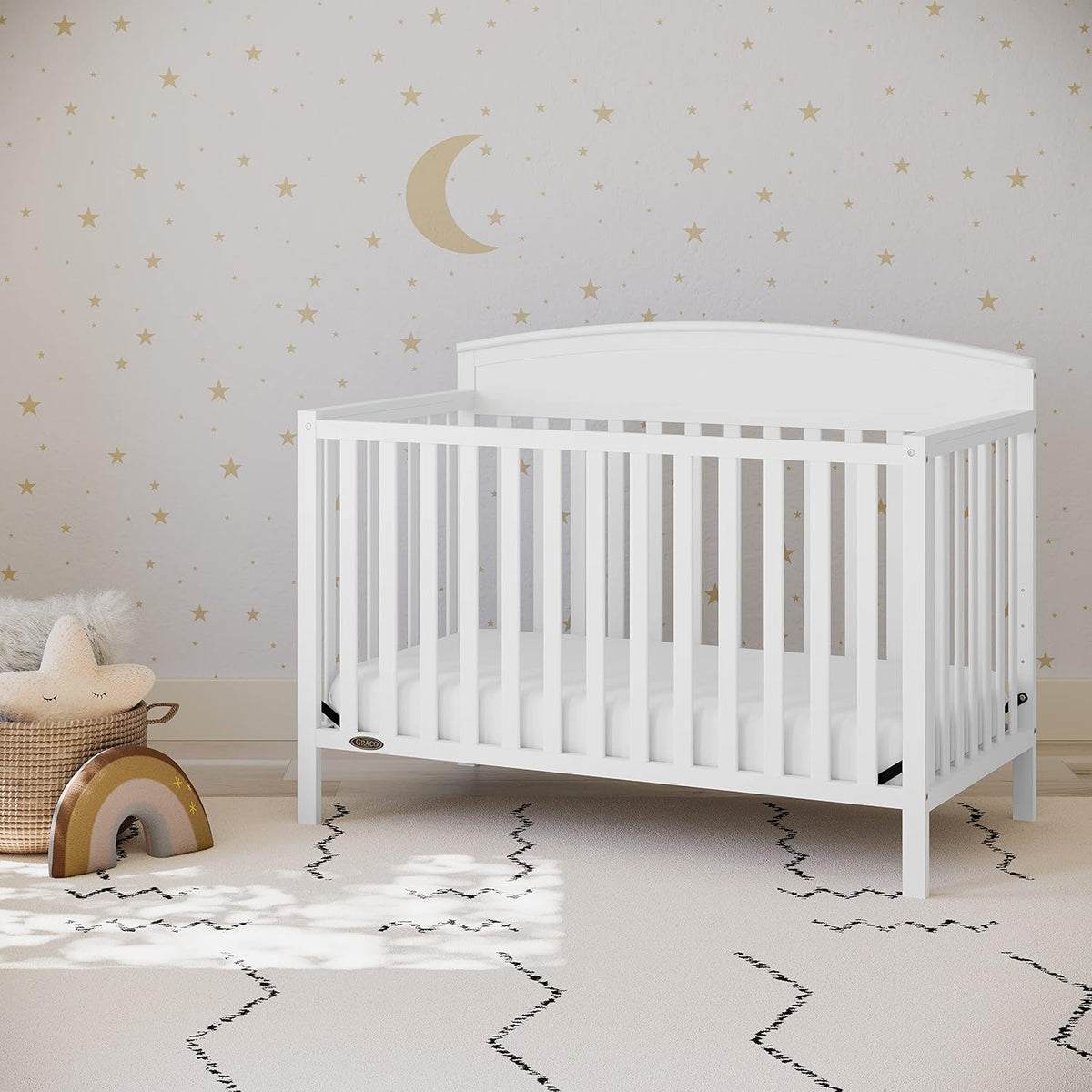 Graco Benton 5-in-1 Convertible Crib, White