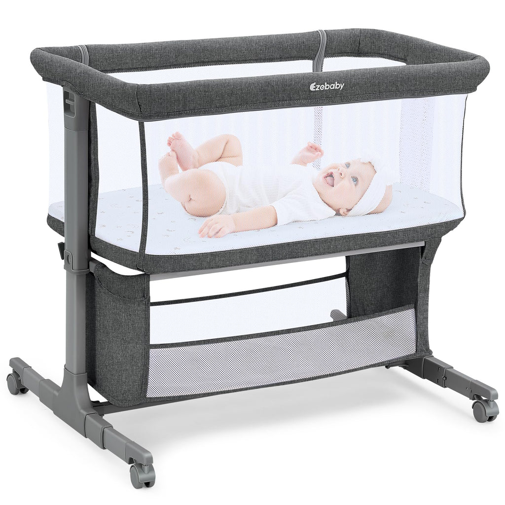 Ezebaby Bedside Bassinet for Baby, Portable Baby Bassinet Bedside Sleeper