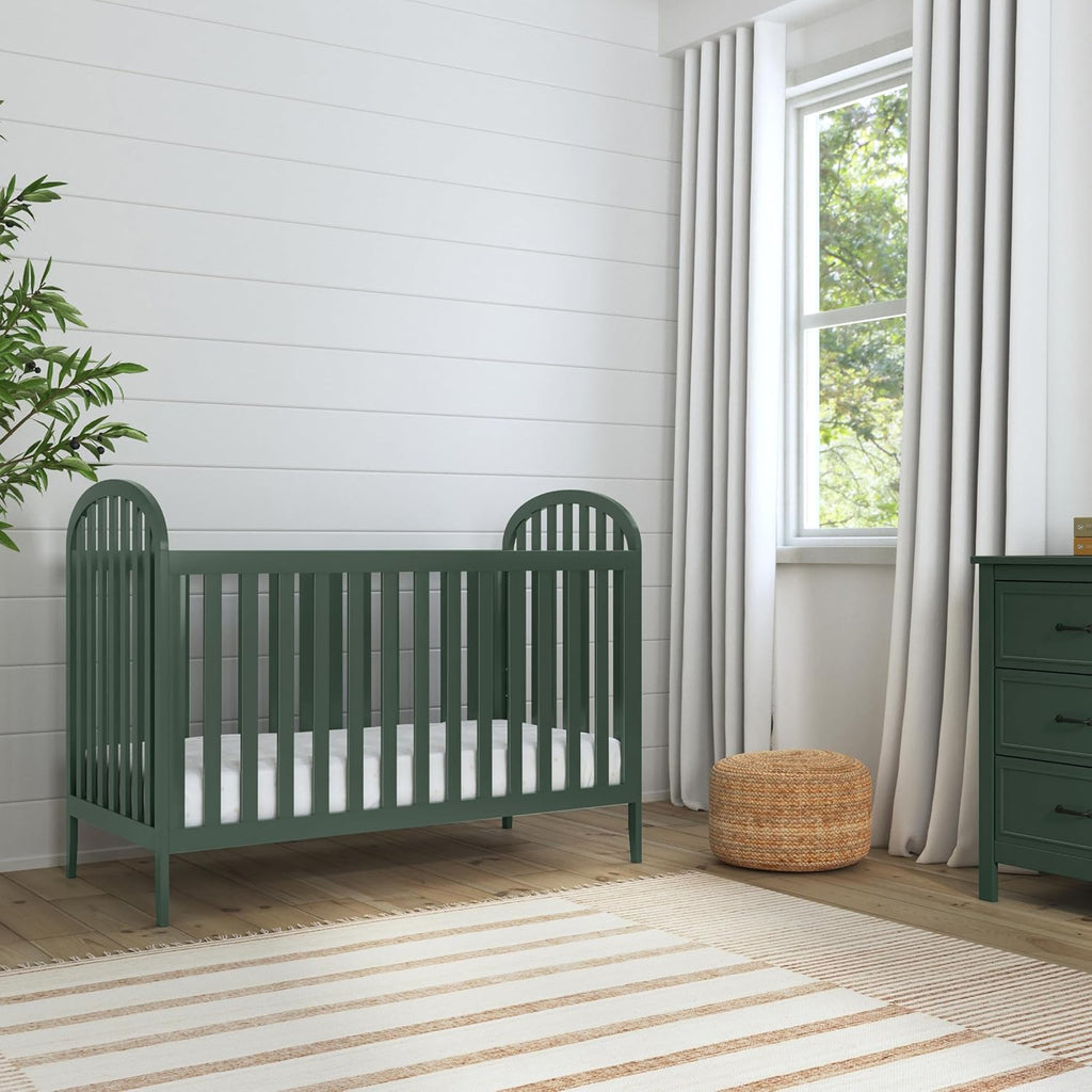 DaVinci Beau 3-in-1 Convertible Baby Crib, Forest Green