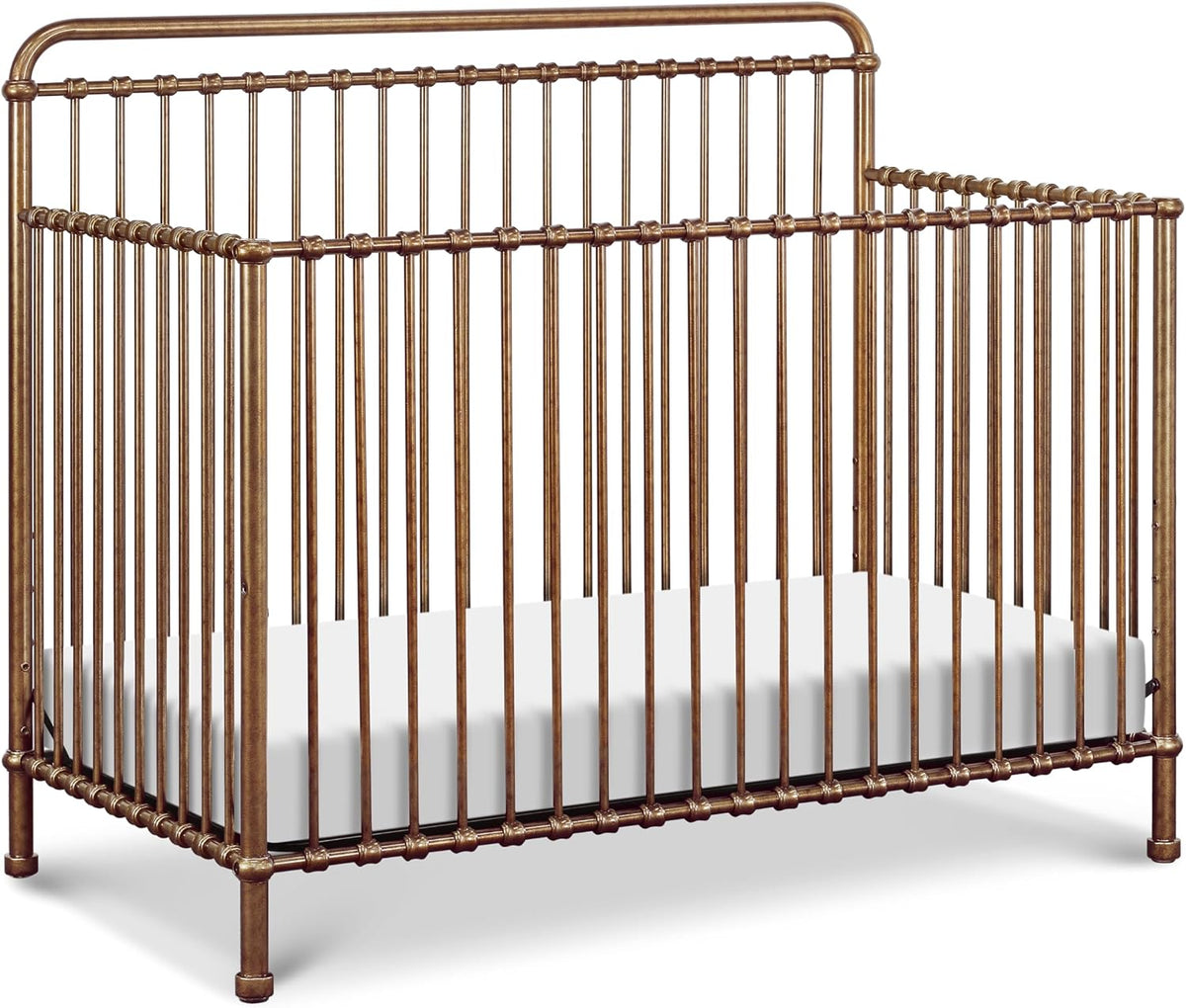 NAMESAKE Winston 4-in-1 Convertible Baby Crib, Vintage Gold - 70 lbs