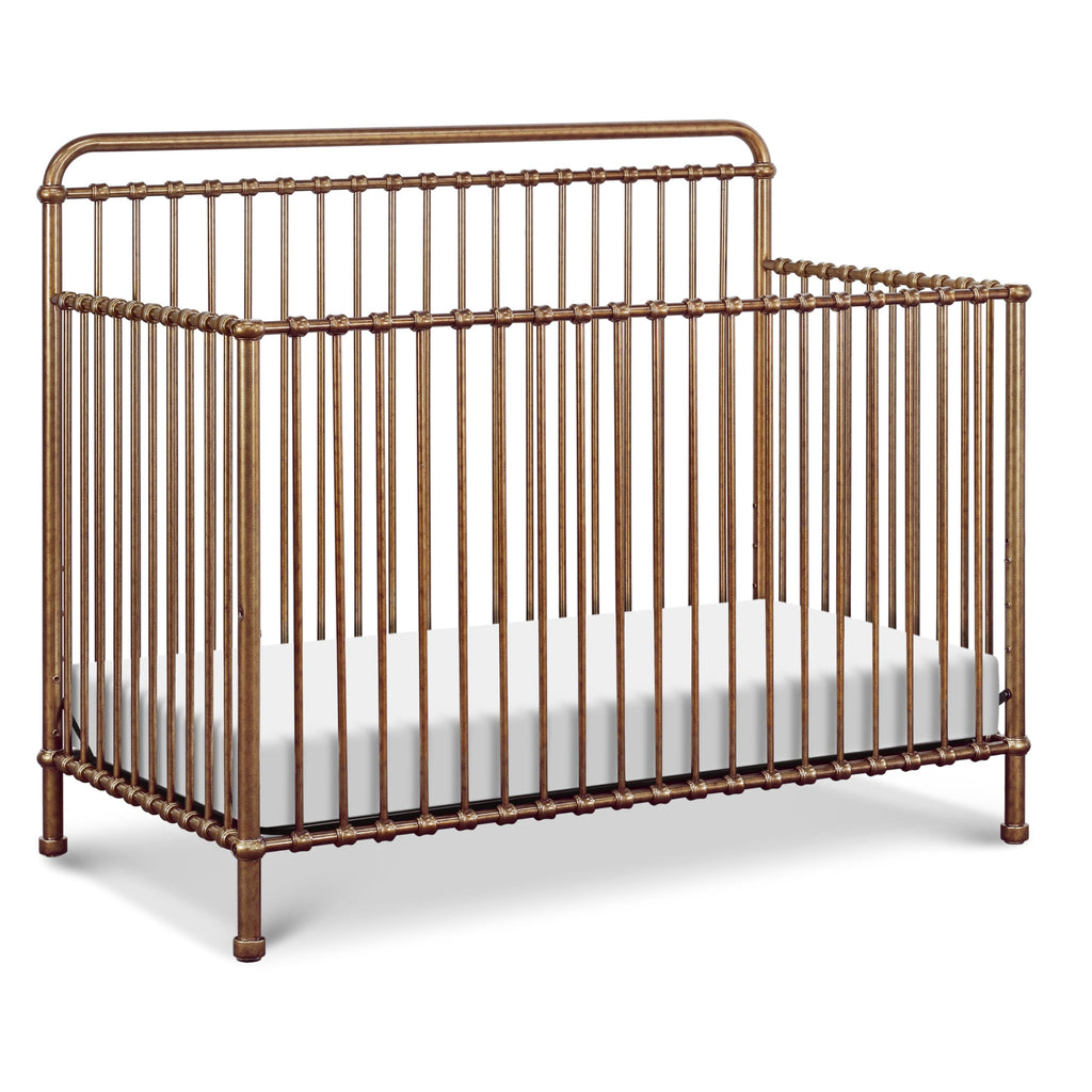 NAMESAKE Winston 4-in-1 Convertible Baby Crib, Vintage Gold - 70 lbs