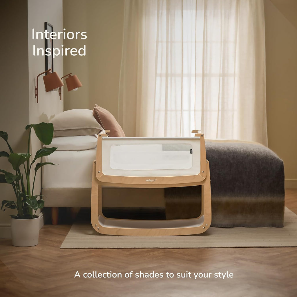 Snuz SnuzPod 5 Bedside Bassinet with Mattress, Natural