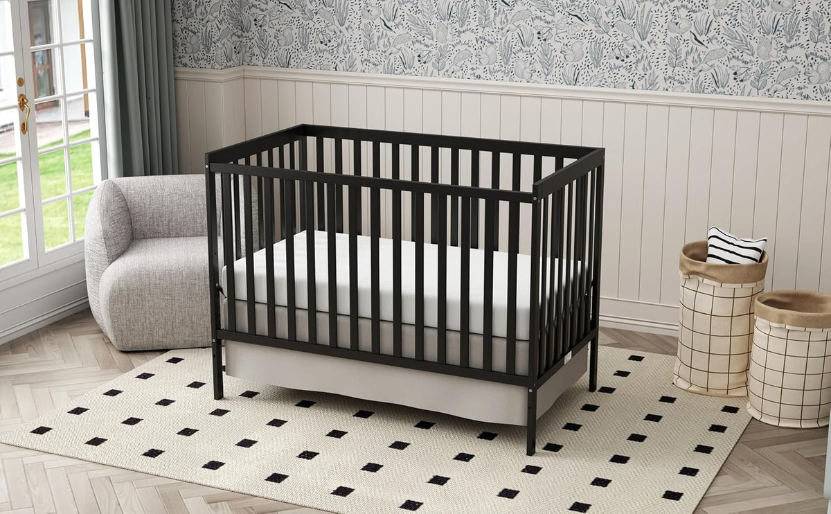 5-in-1 Convertible Baby Crib, Toddler, Daybed & Full-Size Bed