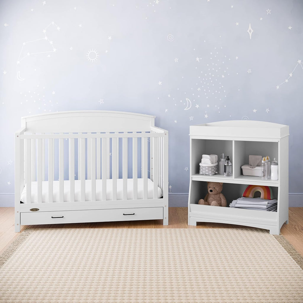 Graco Benton 5-in-1 Convertible Crib with Drawer, White