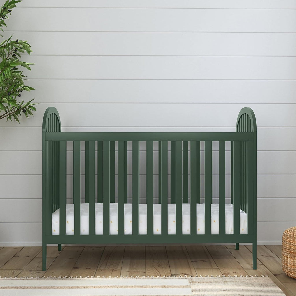 DaVinci Beau 3-in-1 Convertible Baby Crib, Forest Green