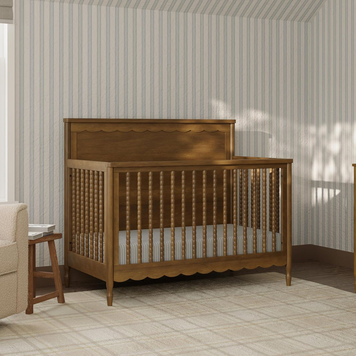 Namesake Ambrosia 4-in-1 Baby Convertible Crib, Natural Walnut