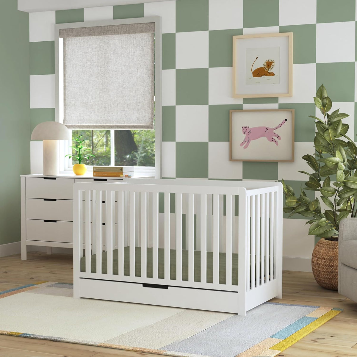 Carter's by DaVinci Colby 4-in-1 Convertible Crib w/ Drawer, White