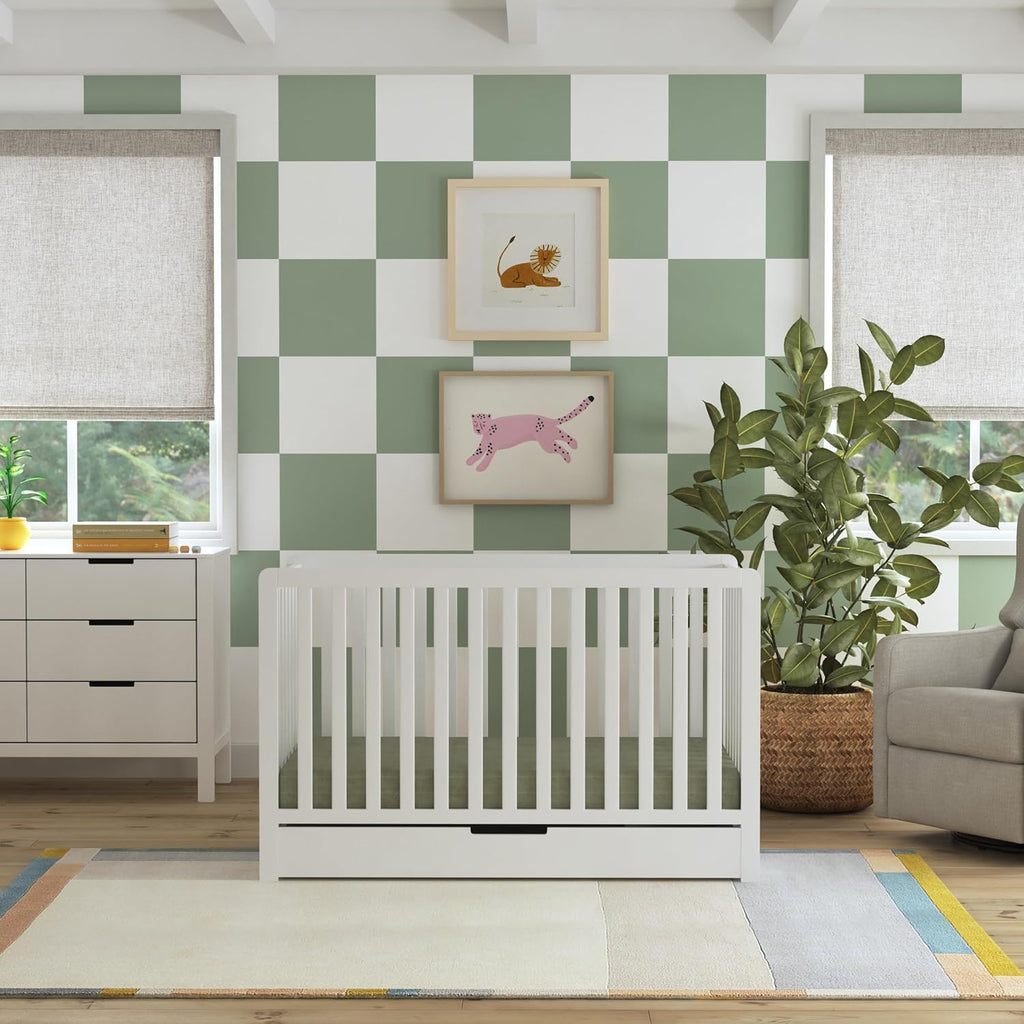 Carter's by DaVinci Colby 4-in-1 Convertible Crib w/ Drawer, White