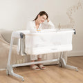 Maydolly Smart Baby Bassinet, Automatic Rocking Bassinet for Baby, White