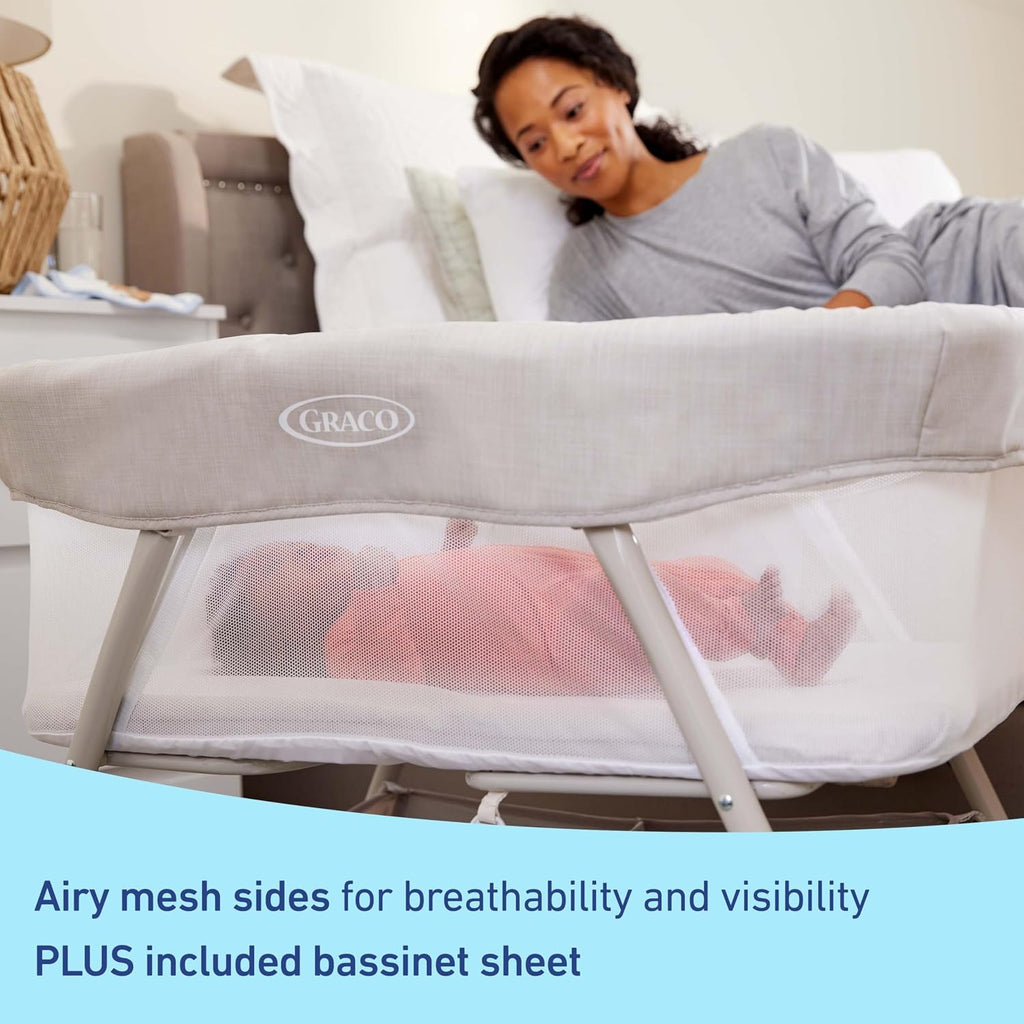 Graco DreamMore Bedside & Portable Bassinet, Willow