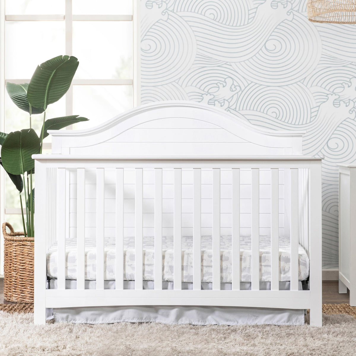 Carter's by DaVinci Nolan 4-in-1 Convertible Crib in Espresso, Greenguard Gold Certified, 57.5x30.8x47 Inch (Pack of 1)