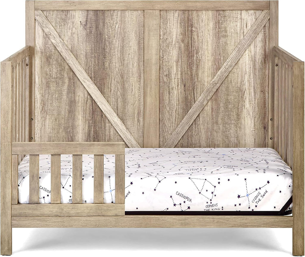 Suite Bebe Barnside 4-in-1 Convertible Baby Crib in Vintage Chestnut