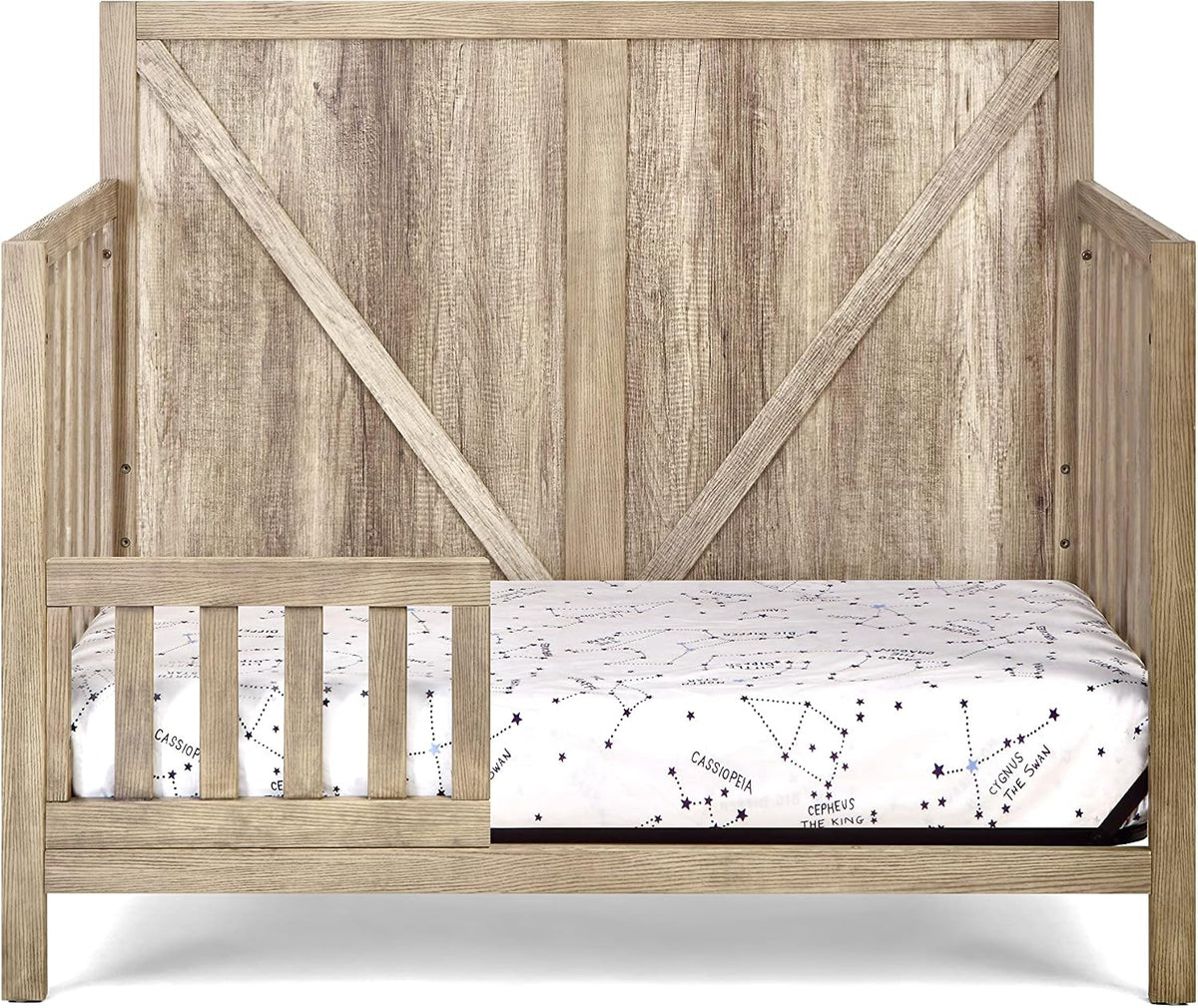 Suite Bebe Barnside 4-in-1 Convertible Baby Crib in Vintage Chestnut