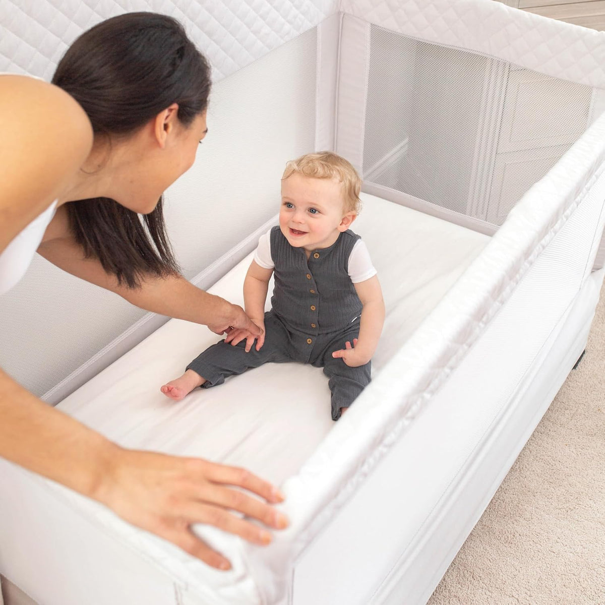 Baby Delight Lunaire Full Size Crib, Driftwood Grey