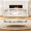 ANGELBLISS Baby Bassinet, One-Click Folding Bedside Bassinet with Carry Bag
